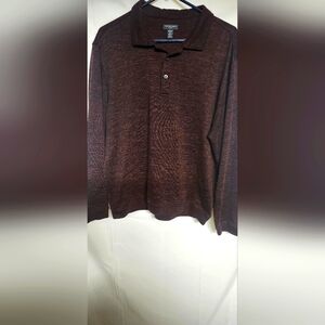 Van Heusen Maroon And Black Polo